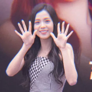 🍭 8cd04821 wanita, gadis, senyum, gestur tangan, ceria telegram sticker