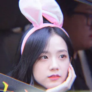 🍭 ca1b8add wanita, telinga kelinci, potret, lucu, orang telegram sticker