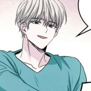 🍚 476c0891 pria, gaya anime, potret, tersenyum, orang telegram sticker