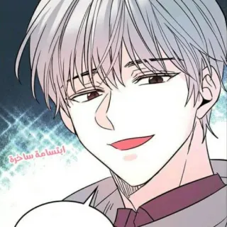 🍚 b0c599ec ابتسامة ساخرة pria, senyum, seringai, karakter, seni, kartun, tampan telegram sticker