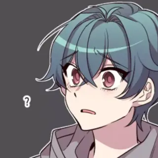 🍭 7bbdc0ec ? anime, manga, question, cartoon, expression, worried, cute telegram sticker