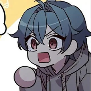 🫐 009698a2 Аниме, Манга, Милый, Персонаж, Иллюстрация whatsapp sticker