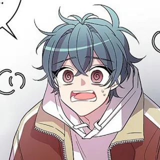🫐 e5348dd3 мультфильм, аниме, манга, персонаж, портрет, иллюстрация whatsapp sticker