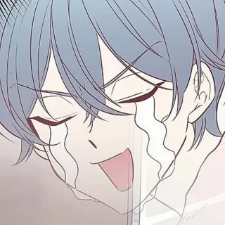 🫐 ec7d4c7e плач, грусть, слезы, аниме, манга, мультфильм whatsapp sticker