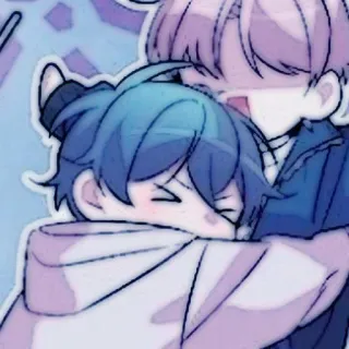 🤖 759058ce Anime, Kawaii, Süß, Umarmen, Cartoon telegram sticker