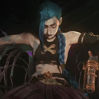 🌀 31ffa903 Jinx Arcane Jinx, Arcane, League of Legends, Videospiel, Netflix telegram sticker