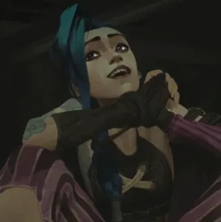 🌀 507b7f32 Jinx Arcane jinx, arcane, league of legends, animiert, charakter telegram sticker