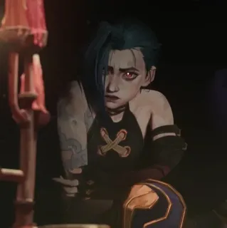 🌀 c5bda955 Jinx Arcane jinx, arcane, league of legends, animiert, charakter telegram sticker