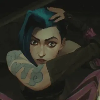 🌀 fb12e120 Jinx Arcane Anime, League of Legends, Animiert, Mädchen, Charakter telegram sticker