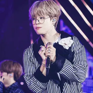 〰 d8695d4a Jimin kpop, musik, idola, penyanyi, penampil, kacamata telegram sticker
