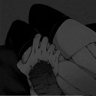 🖤 0c76218f Anime, Nogi, Uda, Grafika telegram sticker