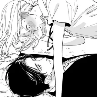 🖤 31804b93 Anime, Manga, Romans, Pocałunek, Miłość, Para telegram sticker