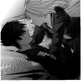 🖤 a0451e74 Anime, Romans, Para, Łóżko, Manga telegram sticker