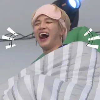 🌈 2cdad4ac schlafend, Schlafmaske, fröhlich, lachend, glücklich, Schlaf, Person, heiter whatsapp sticker