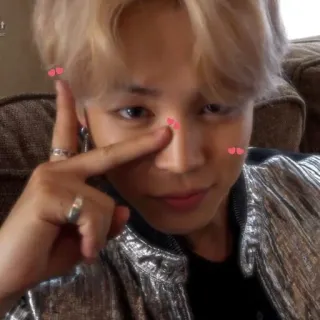 🦋 9a1ab7b1 Jimin jimin, bts, kpop, idol, koreanisch, herz, süß whatsapp sticker