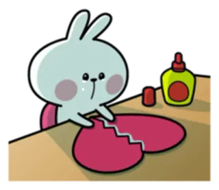 Spoiled Rabbit & Smile Person whatsapp stickers