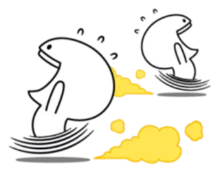 😂 b474f166 웃긴, 만화, 가스, 방귀, 유머, 흰색 telegram sticker