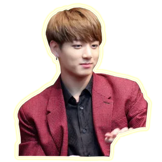 🙂 a6098463 Jungkook k-pop, penyanyi, korea, musik, selebriti telegram sticker