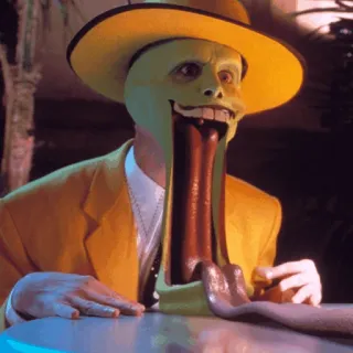 😲 05d3dd91 The Mask the mask, jim carrey, cartoni animati, divertente, commedia telegram sticker