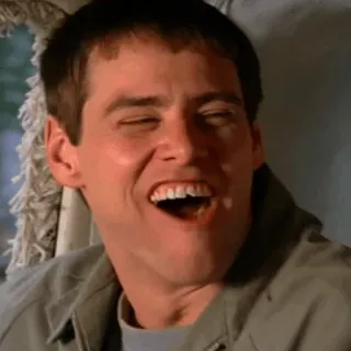 😀 18ac37f2 Jim Carrey divertente, faccia, ridere, commedia, attore telegram sticker