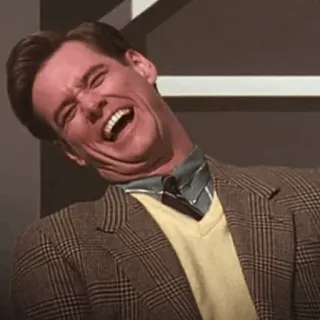 🤣 96b16e5b Jim Carrey attore, commedia, ridere, uomo, divertente telegram sticker