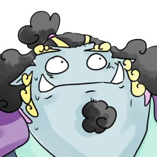 🤔 69771983 Monster, Fantasy, Kreatur, Oger, Cartoon whatsapp sticker