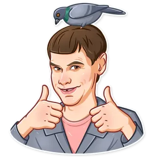 Jim Carrey telegram stickers