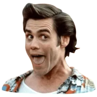 😛 43fbf314 Ace Ventura komiek, acteur, grappig, gezicht, man telegram sticker