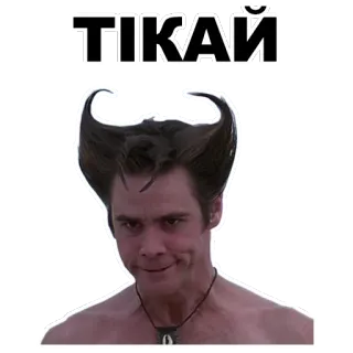 😈 5fbd7fb1 Ace Ventura ТІКАЙ Jim Carrey, funny, meme, Ace Ventura whatsapp sticker