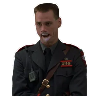 😧 fb749318 In Living Color Jim Carrey, Fire Marshall Bill, comedy, In Living Color whatsapp sticker