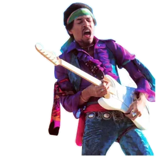 🤘 49dfd841 Jimi Hendrix Jimi Hendrix, guitar, musician, rock, music, guitarist telegram sticker