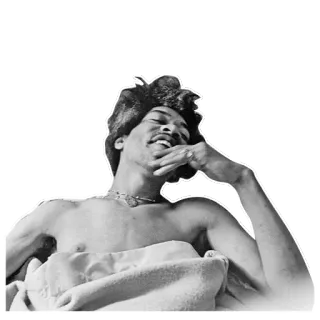🤘 5751c186 man, portrait, person, topless, black and white, male telegram sticker