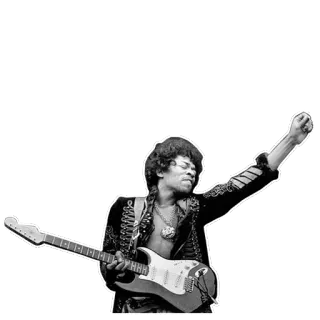 🤘 c8859071 Jimi Hendrix Jimi Hendrix, guitarist, music, musician, guitar, rock telegram sticker