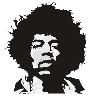 🤘 cec98d7e Jimi Hendrix jimi hendrix, musician, guitarist, singer, music, rock, 1960s, icon, legend telegram sticker