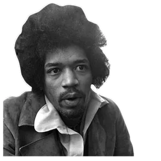 🤘 d34573f7 Jimi Hendrix jimi hendrix, musician, guitarist, afro, singer, artist telegram sticker