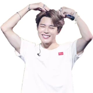 ❤️ 1e6cfa7a Jimin love yourself kpop, bts, จีมิน, ไอดอล, นักร้อง, หัวใจ, น่ารัก, รัก whatsapp sticker