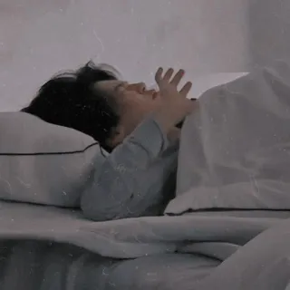 😴 78a2b7b4 persona, dormire, letto, assonnato, stanco, riposo telegram sticker