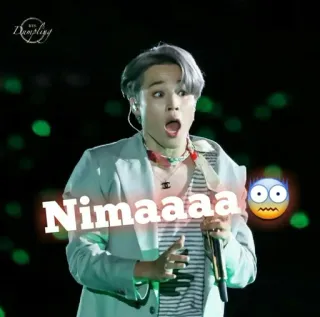 🌟 1e5a873a Jimin Nimaaaaa kpop, 偶像, 歌手, 震惊, 惊讶, 名人 telegram sticker
