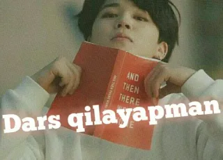 🌟 fefe207b Dars qilayapman 人, 书, 文本, 阅读 telegram sticker