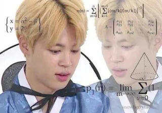 🤓 307aaad4 P= (n) = Σ (Σ(m/ki/[m/kl])
A= 
v=0 matemática, equações, pensando, confusão, dúvida telegram sticker