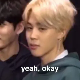 👌 4d0154f8 yeah, okay Meme, Expressão, Retrato, Expressão facial, Reação, K-Pop telegram sticker