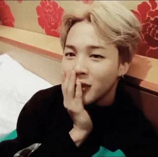 😐 cb255c5d pessoa, rosto, mão, retrato, sorriso, coreano, cantor telegram sticker