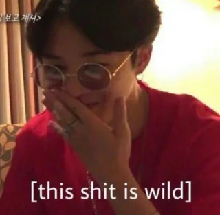 😤 dbf4c38d this shit is wild Meme, Engraçado, Expressão, Gíria da internet telegram sticker