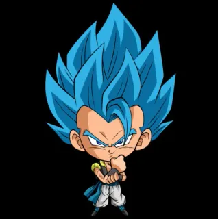 😎 28a7d56b Gogeta Dragon Ball 오지터, 드래곤볼, 애니메이션, 만화, 슈퍼 사이어인, 퓨전, 만화영화 telegram sticker