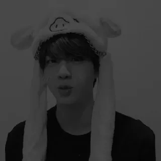 ✖️ 07bb4d36 Jin kpop, bts, jin, idol, piosenkarz, słodki, kapelusz telegram sticker