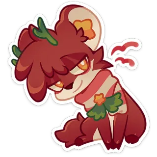 ⭐ fbfb9d9a animal, cartoon, character, cute, digital art telegram sticker