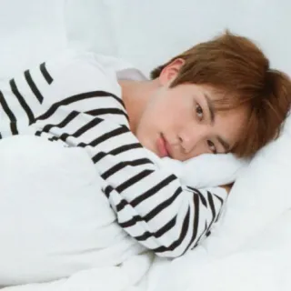 🐹 cf908013 man, portrait, person, male, lying down, pillow telegram sticker