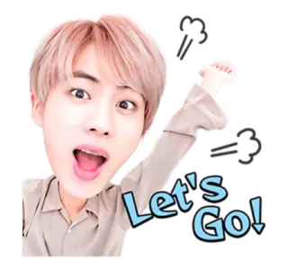 🙋‍♂ 7e3d3c24 Let's Go! kpop, 가수, 가자, 연예인, 신남, 행복, 재미 telegram sticker