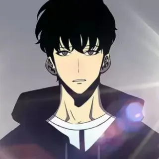 😕 58d09c98 Sung Jinwoo Solo Leveling Anime, Mangá, Solo Leveling, Sung Jinwoo, Personagem, Ilustração telegram sticker