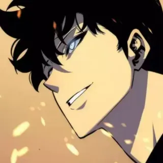 😕 add839c6 Sung Jinwoo Solo Leveling Anime, Manhwa, Solo Leveling, Sung Jinwoo, Personagem, Arte telegram sticker